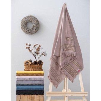 Cotton Box Twins Pamuklu Plaj Havlusu Bej