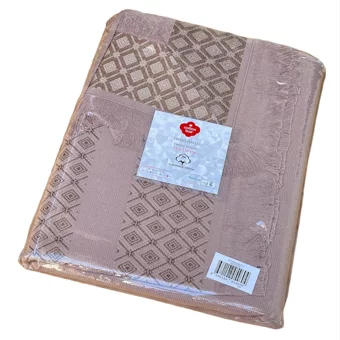 Cotton Box Twins Pamuklu Plaj Havlusu Bej