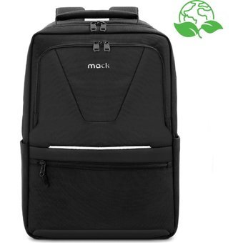 Mack Office Pro-2 Eco MCE-1203 15.6 inç Kumaş Su Geçirmez Sırt Laptop Çantası Siyah
