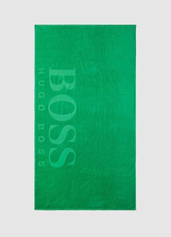 Hugo Boss Carved Drao Plage Plaj Havlusu Yeşil