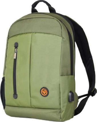 Npo Citylife Smart 16 inç Polyester Su Geçirmez Sırt Laptop Çantası Haki