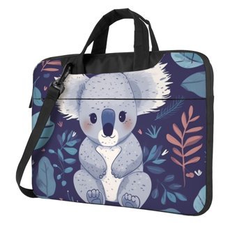 VducK Koala Desenli 15.6 inç Oxford Kumaş Su Geçirmez El-Omuz Laptop Çantası Siyah