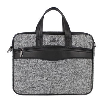 Case Club 13 inç Kumaş Su Geçirmez El-Omuz Laptop Çantası Gri