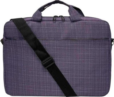 Beutel Gemustert 15.6 inç Kumaş Su Geçirmez El-Omuz Laptop Çantası Lila