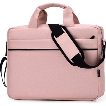 Wealthy 14.1 inç Polyester Su Geçirmez El-Omuz Laptop Çantası Pembe