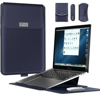 Teknet Store A2179-A2337-A2338 13 inç Deri Su Geçirmez Kılıf Laptop Çantası Lacivert