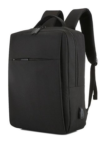 Hallow 17 inç Kumaş Sırt Laptop Çantası Siyah