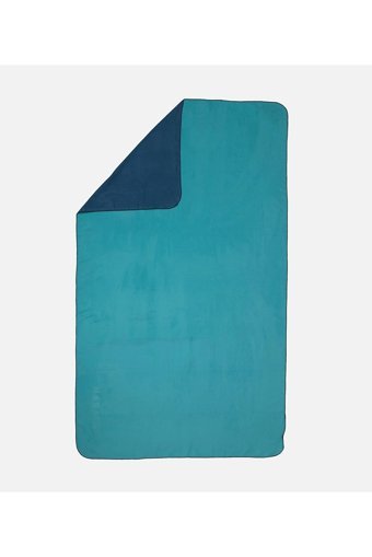 Decathlon Nabaiji Çift Taraflı 39x55 cm Mikrofiber Plaj Havlusu Mavi