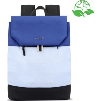 Mack Zen Eco Mce-1304 14.1 inç Kumaş Su Geçirmez Sırt Laptop Çantası Gri-Mavi
