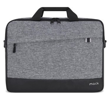 Mack Unicity Eco 15.6 inç Kumaş Su Geçirmez El-Omuz Laptop Çantası Gri