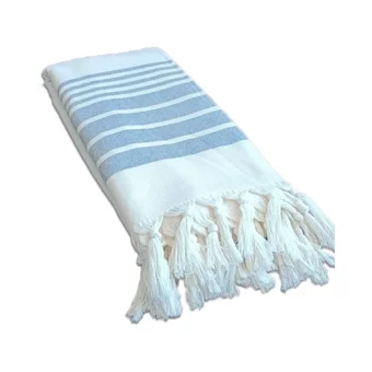 Cotton Therapy Ada Pamuklu Plaj Havlusu Bej Gri