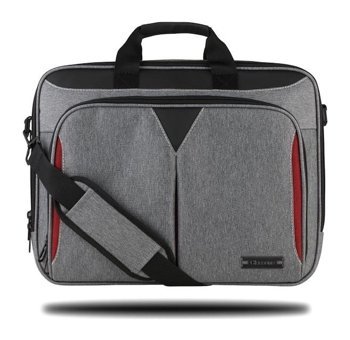 Classone Taranto VP3400 14 inç Kumaş Su Geçirmez El-Omuz Laptop Çantası Gri
