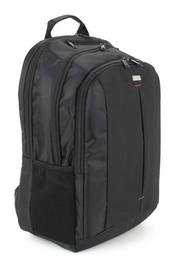 Case Club 17 inç Polyester Su Geçirmez Sırt Laptop Çantası Siyah