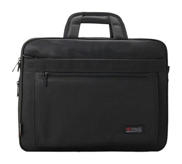 Cicilin 15.6 inç Polyester Su Geçirmez El-Omuz Laptop Çantası Siyah