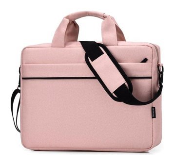 Jms 14.1 inç Polyester Su Geçirmez El-Omuz Laptop Çantası Pembe