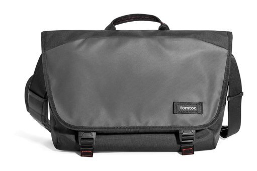 Tomtoc 16 inç Polyester El-Omuz Laptop Çantası Gri