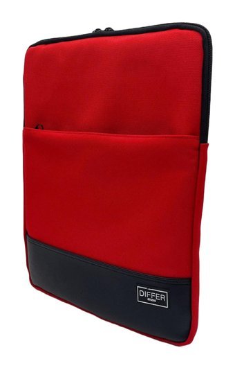 Differ Studio 15.6 inç Kumaş Su Geçirmez Kılıf Laptop Çantası Kırmızı