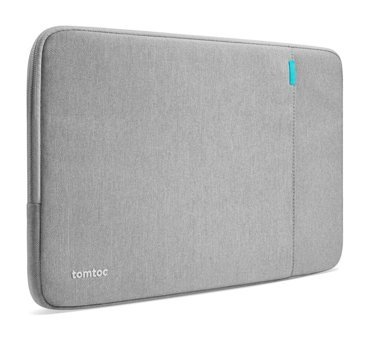 Tomtoc Defender 13-14 inç Kumaş Su Geçirmez Kılıf Laptop Çantası Gri