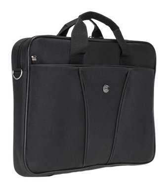 Plm Yf 15 inç Kumaş Su Geçirmez El-Omuz Laptop Çantası Siyah
