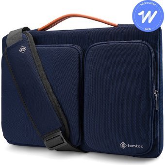 Tomtoc Defender A42E1B1 15.6 inç Polyester El-Omuz Laptop Çantası Gri-Lacivert