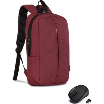 Classone Roma 15.6 inç Kumaş Su Geçirmez Sırt Laptop Çantası Bordo
