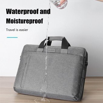 Jms 15.6 inç Polyester Su Geçirmez El-Omuz Laptop Çantası Gri