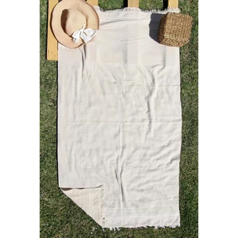 Baveno Outlet 100x180 cm Pamuklu Plaj Havlusu Bej