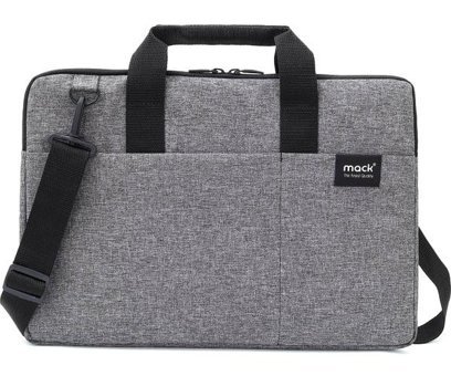 Mack City MCC-704 15.6 inç Kumaş Su Geçirmez El-Omuz Laptop Çantası Gri