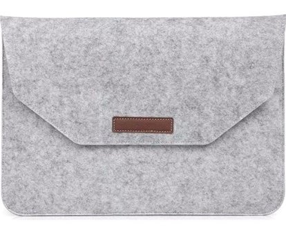 Jms 15 inç Polyester Su Geçirmez El-Omuz Laptop Çantası Gri