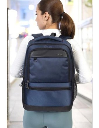 Terzi Bey 14-15.6 inç Kumaş Su Geçirmez Sırt Laptop Çantası Lacivert