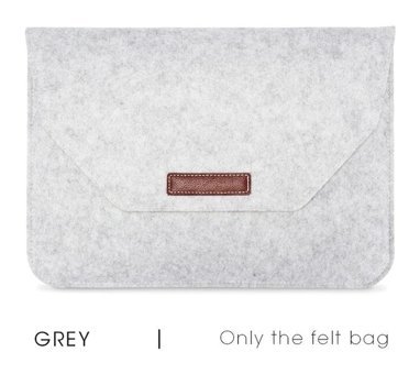 Gubisi A2141 16 inç Keçe Kılıf Laptop Çantası Gri