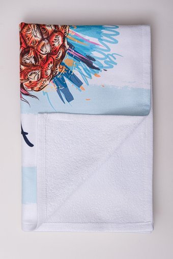 Vevienhome Summer Pineappl Pamuklu Plaj Havlusu Çok Renkli