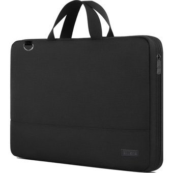 D'Vers 16.9 inç Kumaş Su Geçirmez El-Omuz Laptop Çantası Siyah