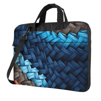 VducK Uçak Desenli 15.6 inç Oxford Kumaş Su Geçirmez El-Omuz Laptop Çantası Siyah