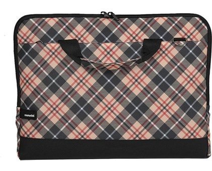 Moserini Taban Korumalı 15.6 inç Kumaş El-Omuz Laptop Çantası Kahverengi