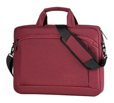 Wslcn 15 inç Oxford Kumaş Su Geçirmez El-Omuz Laptop Çantası Kırmızı