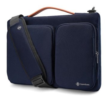 Tomtoc Defender A42-E02B01 16 inç Polyester El-Omuz Laptop Çantası Lacivert
