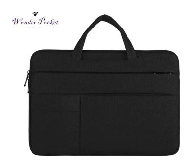 Jms 15.6 inç Polyester Su Geçirmez El-Omuz Laptop Çantası Siyah