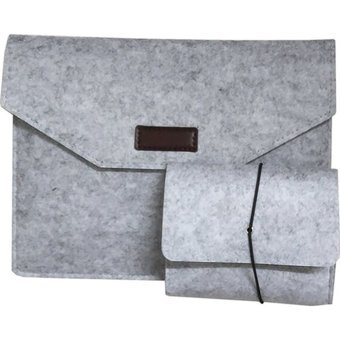 Gubisi 13-14 inç Keçe Kılıf Laptop Çantası Gri