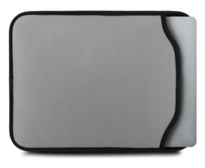 Arabulalaca A2681- A3113 13.6 inç Neopren Su Geçirmez Kılıf Laptop Çantası Gri