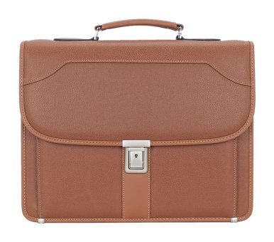 Case Club 15.6 inç Suni Deri Su Geçirmez El-Omuz Laptop Çantası Taba