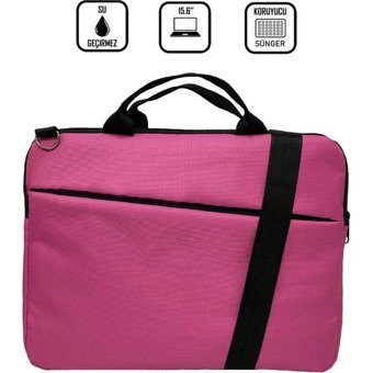 The Moda West 15.6 inç Denye El-Omuz Laptop Çantası Pembe