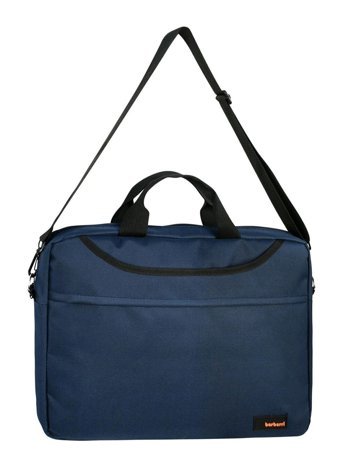 Barberri 325523 15.6 inç Kumaş Su Geçirmez El-Omuz Laptop Çantası Gri