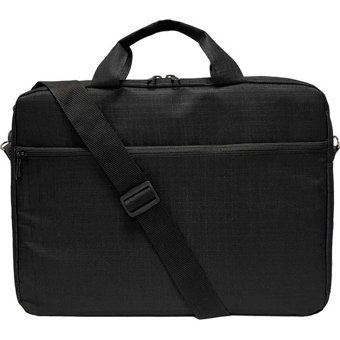 Beutel Gemustert-EC11 15.6 inç Kumaş Su Geçirmez El-Omuz Laptop Çantası Siyah