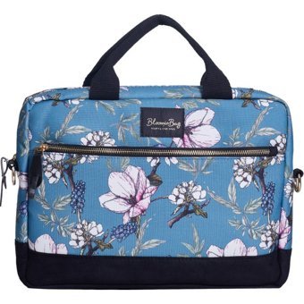 BloominBag Cherry Blossom 13-14 inç Kumaş El-Omuz Laptop Çantası Mavi