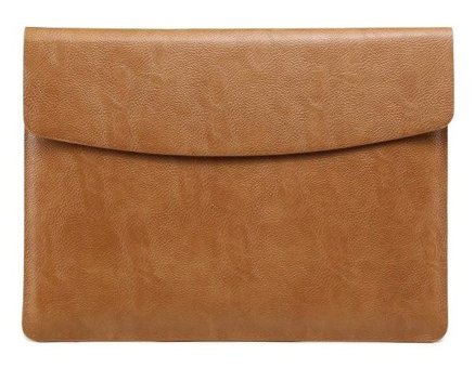 Szykd A1707-1990 15 inç Deri Su Geçirmez Kılıf Laptop Çantası Sarı