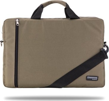 Classone Wtxpro WTX209 15.6 inç Kumaş Su Geçirmez El-Omuz Laptop Çantası Yeşil
