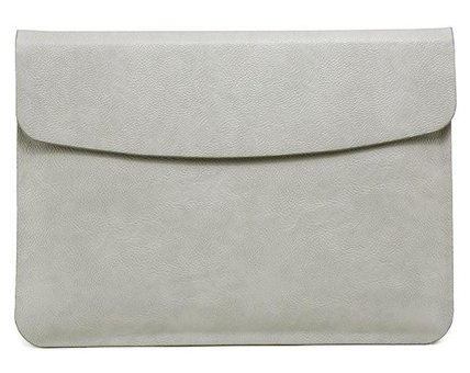 Szykd A1398 15.4 inç Deri Su Geçirmez Kılıf Laptop Çantası Gri