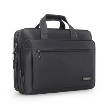 Wslcn 3295 15.6 inç Polyester Su Geçirmez El-Omuz Laptop Çantası Gri