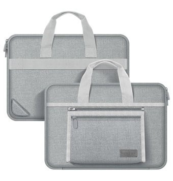 Novstrap Oxford 13 inç Oxford Kumaş Su Geçirmez El-Omuz Laptop Çantası Gri